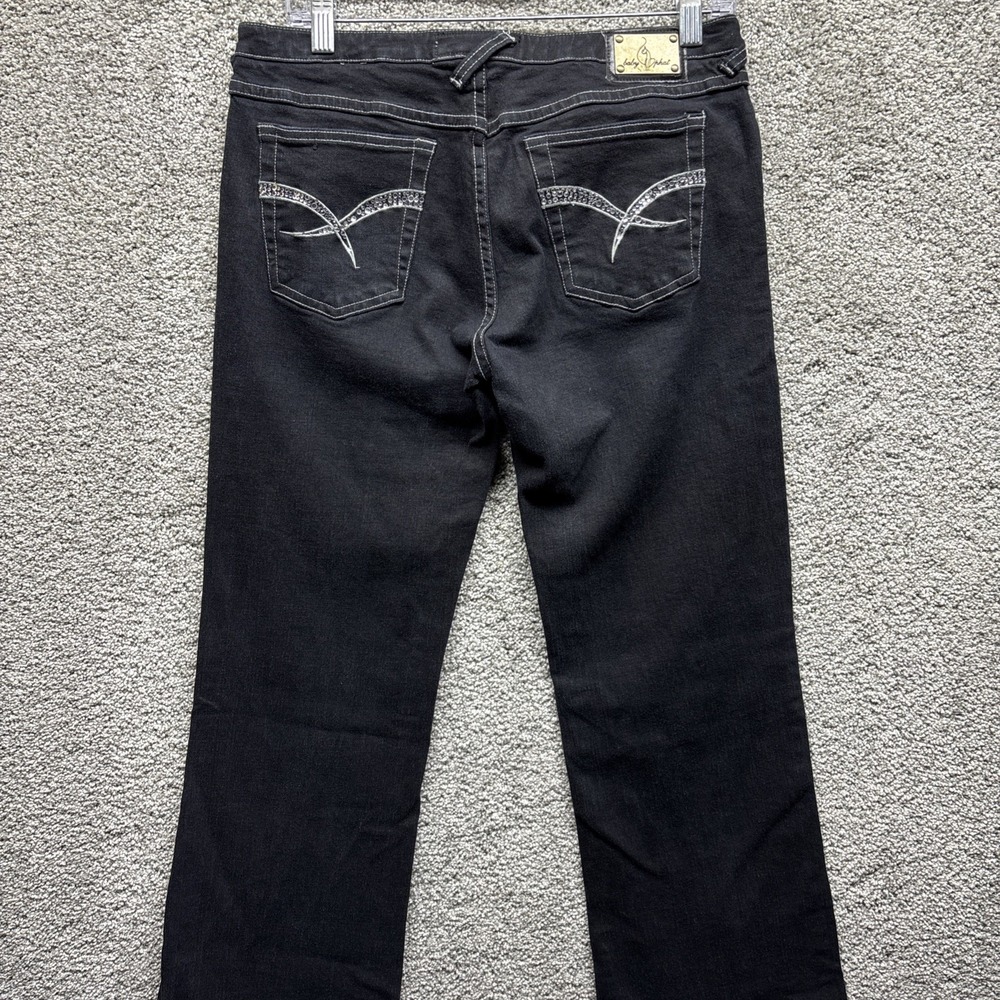 Vintage Y2K Baby Phat Embroidered Rhinestone Bootcut Jeans Women's Size 11 32x32